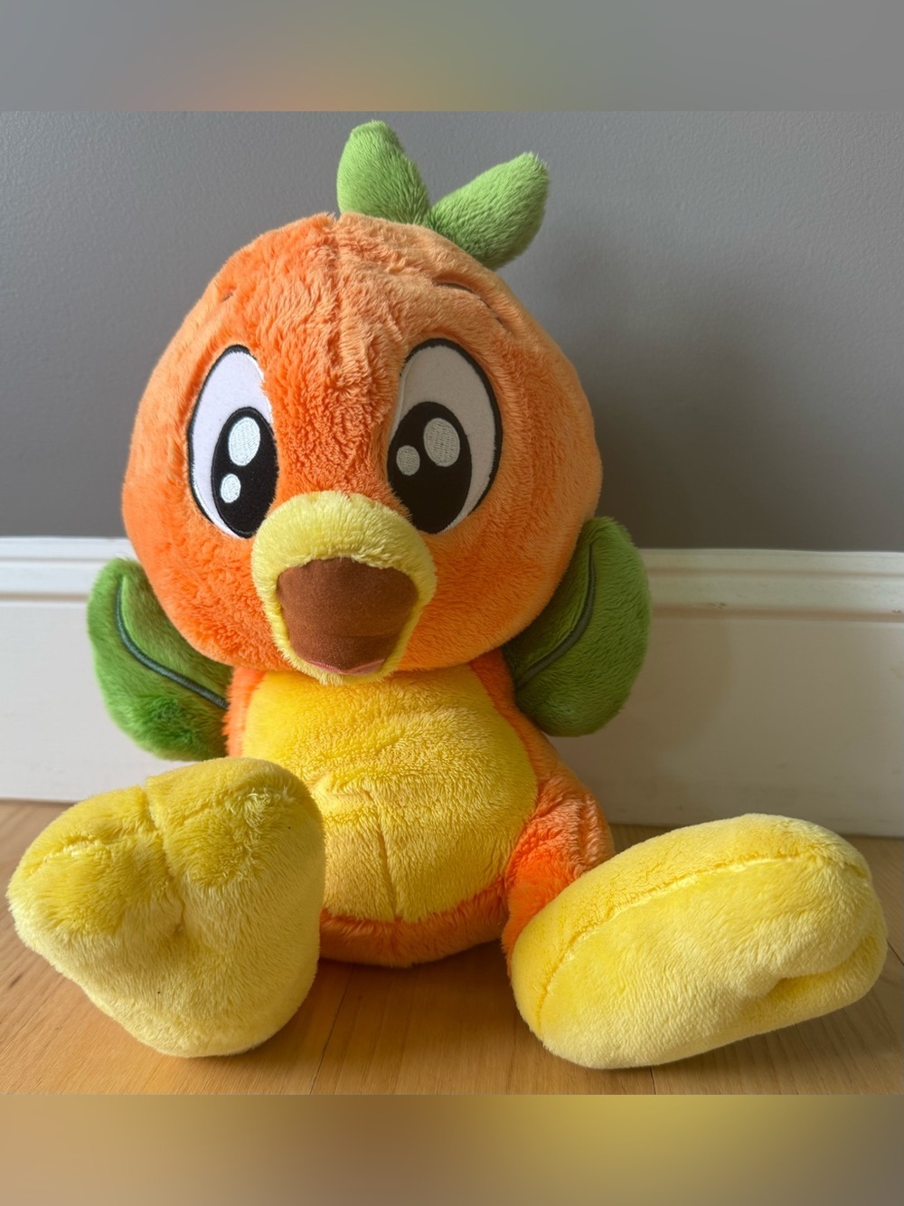 Disney Parks Orange Bird Big Feet Scented Plush Stuffed Animal